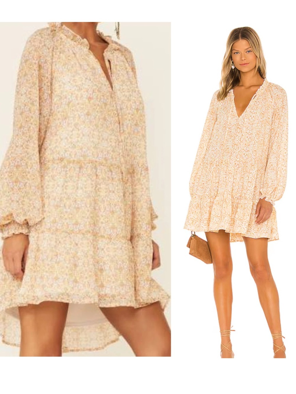 Show Me Your Mumu Birdie Paisley Tiered Mini Dress Sz Small Boho Cottagecore